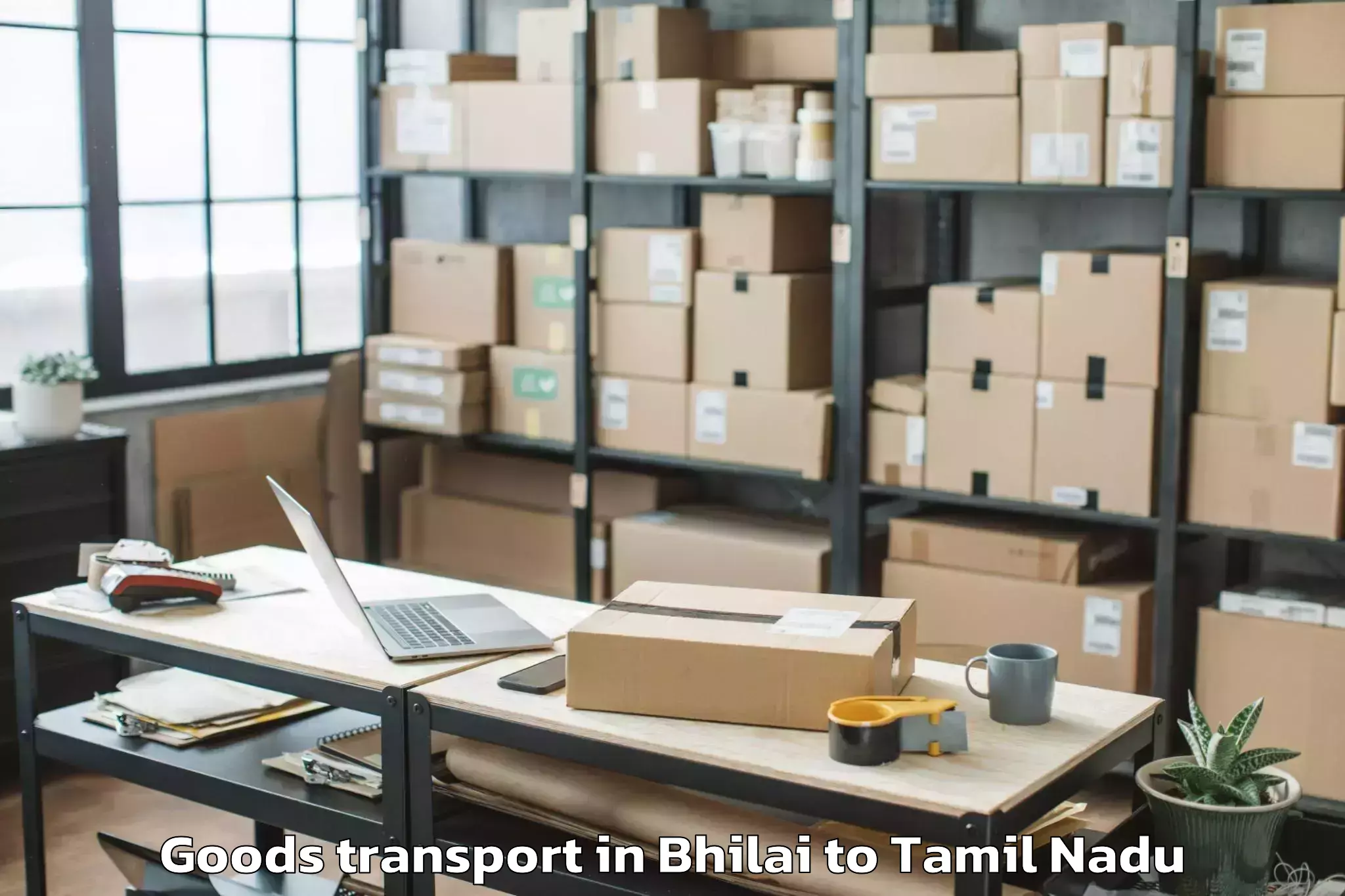 Top Bhilai to Kalavai Goods Transport Available